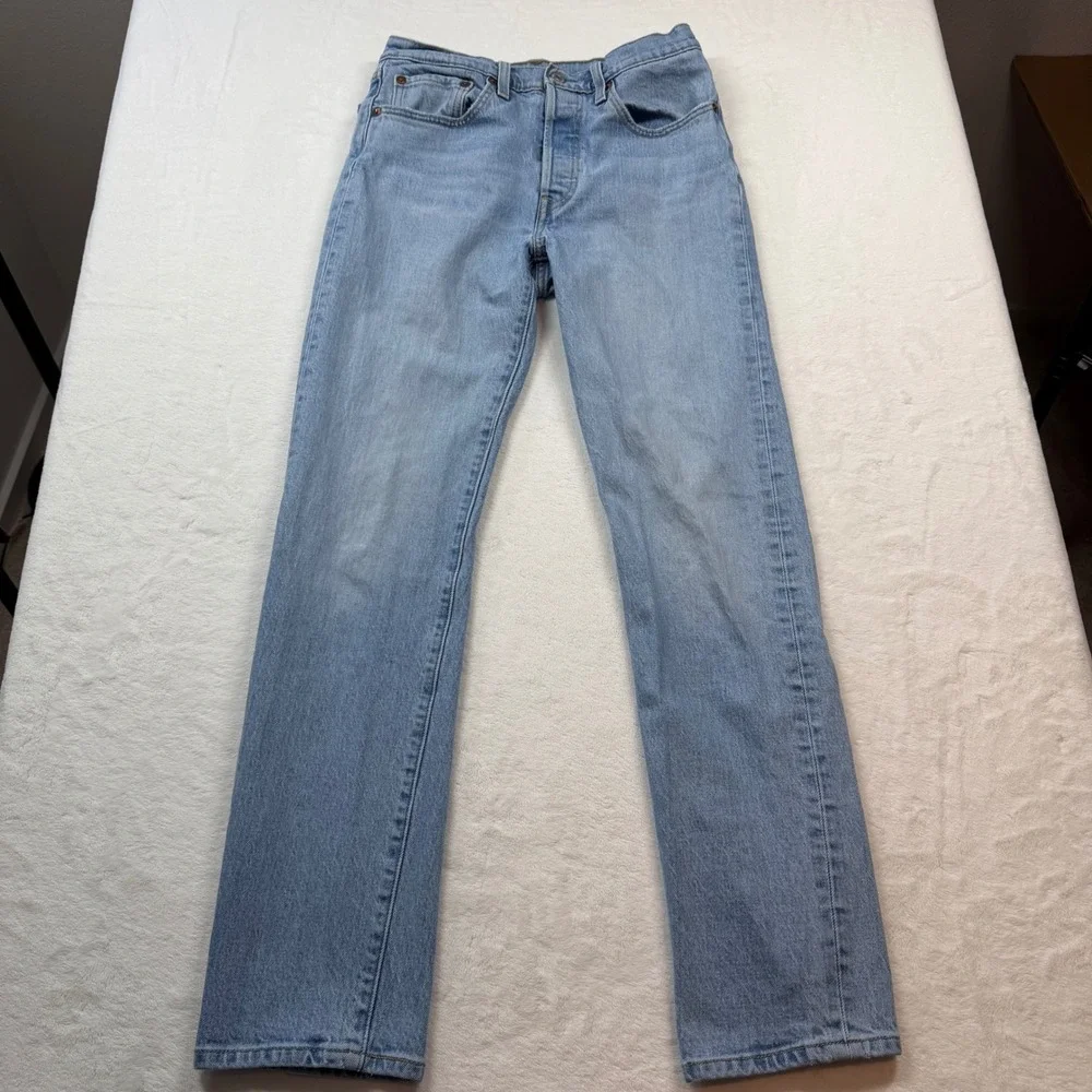 Levi's 501 Original Fit Jeans Men W26 L30 Blank Red Tag Excellent Straight Leg‎